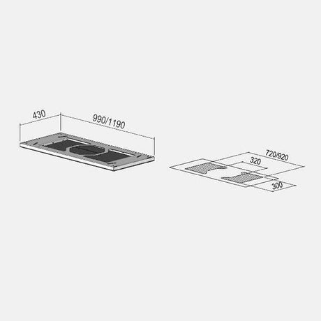Deckenkonsole für die Berbel Skyline Edge Play BIH SKE-P
