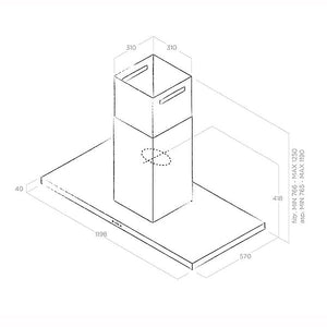 Elica Thin Inselhaube 
