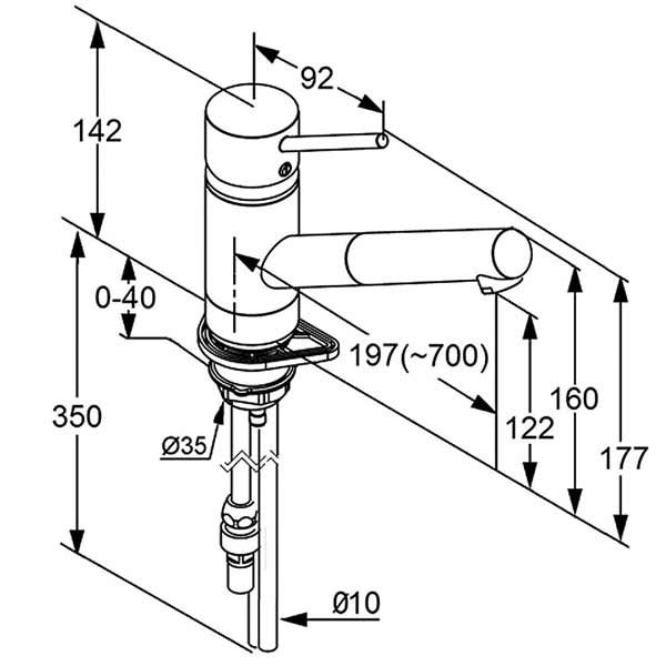 Kludi Scope SB mit Schlauchbrause