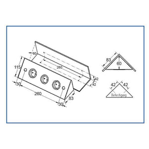 Thebo Ecksteckdose Riva mit und ohne USB