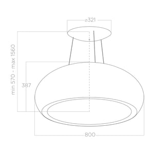 Elica Seashell Inselhaube