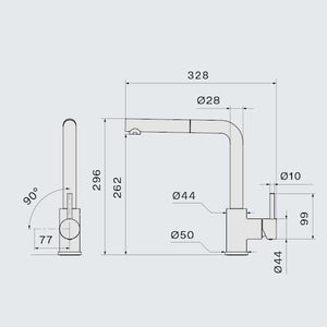 Falmec Armatur Pure Steel Corner
