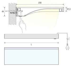 LED Glasbodenleuchte Teo Slim