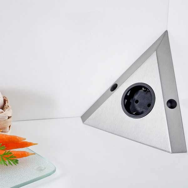Thebo Uno 1-fach Eck-Steckdose für Ihre Küche