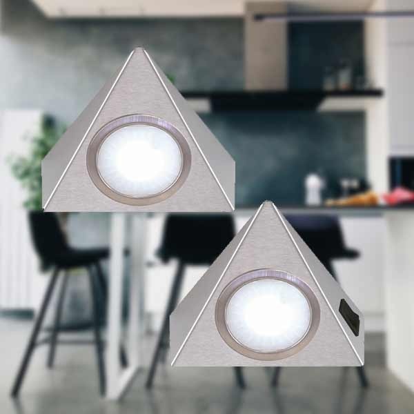 LED Unterbauleuchte Triangolo Set mit Masterschalter